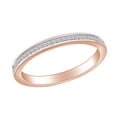 thumbnail image 1 of AFFY 1/4 Carat (Cttw) Round Cut White Natural Diamond Engagement Wedding Band Ring 14k Solid Rose Gold (0.25 Cttw) Ring Size-9, 1 of 1
