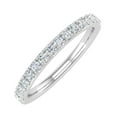 thumbnail image 1 of 1/4 Carat Diamond Anniversary Wedding Band in 14K White Gold - IGI Certified (Ring Size : 7.5) (I1-I2 Clarity), 1 of 7