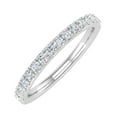 thumbnail image 1 of 1/4 Carat Diamond Anniversary Wedding Band in 14K White Gold (Ring Size : 6.5) (I1-I2 Clarity), 1 of 4