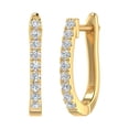 thumbnail image 1 of 1/4 Carat Diamond Hoop Earrings In 14K Yellow Gold (SI1-SI2 Clarity), 1 of 1