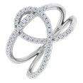 thumbnail image 1 of 1/4 Carat Diamond Ring in 14K White Gold(Ring Size 6.5) (I1-I2 Clarity), 1 of 5