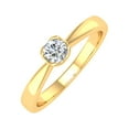 thumbnail image 1 of 1/4 Carat Diamond Solitaire Engagement Ring Band in 14K Yellow Gold (Ring Size 9), 1 of 4
