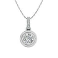 thumbnail image 1 of 1/4 Carat Diamond Solitaire Pendant Necklace in 14K White Gold, 1 of 4