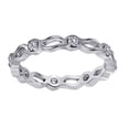 thumbnail image 1 of 1/4 Carat Diamond Stackable Eternity Wedding Band In 18K White Gold, 1 of 2