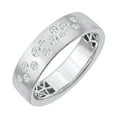 thumbnail image 1 of 1/4 Carat Diamond Unisex Wedding Band Ring in 14K White Gold (Ring Size 11.25), 1 of 3