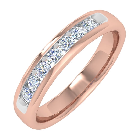 1/4 Carat Diamond Wedding Band Ring in 10K Gold (Ring Size 11)