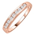 thumbnail image 1 of 1/4 Carat Diamond Wedding Band Ring in 10K Gold (Ring Size 6.5), 1 of 6
