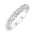 thumbnail image 1 of 1/4 Carat Diamond Wedding Band Ring in 10K White Gold (Ring Size 10.5), 1 of 6