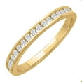 thumbnail image 1 of 1/4 Carat Diamond Wedding Band Ring in 14K Gold (Ring Size 10.5), 1 of 4