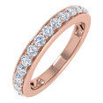 thumbnail image 1 of 1/4 Carat Diamond Wedding Band Ring in 14K Rose Gold(Ring Size 11), 1 of 5