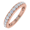 thumbnail image 1 of 1/4 Carat Diamond Wedding Band Ring in 14K Rose Gold(Ring Size 5.75) (SI1-SI2 Clarity), 1 of 5