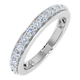 thumbnail image 1 of 1/4 Carat Diamond Wedding Band Ring in 14K White Gold(Ring Size 6) (SI1-SI2 Clarity), 1 of 5