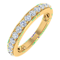 thumbnail image 1 of 1/4 Carat Diamond Wedding Band Ring in 14K Yellow Gold(Ring Size 8), 1 of 5