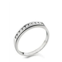 1/4 Carat Diamond Wedding Band on 10k White Gold