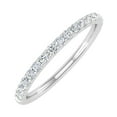 thumbnail image 1 of 1/4 Carat Diamond Womens Wedding Band in 14K White Gold (Ring Size 7.75) (I1-I2 Clarity), 1 of 4