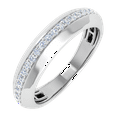 thumbnail image 1 of 1/4 Carat Men Diamond Wedding Band Ring in 10K Gold (Ring Size 10), 1 of 6