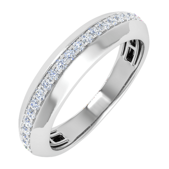 1/4 Carat Men Diamond Wedding Band Ring in 10K Gold (Ring Size 9.25)