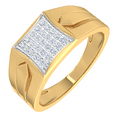 thumbnail image 1 of 1/4 Carat Men Diamond Wedding Band Ring in 10K Gold (Ring Size 9), 1 of 5