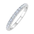 thumbnail image 1 of 1/4 Carat Prong Set Diamond Wedding Band Ring in 14K White Gold - IGI Certified (Ring Size 6.5) (I1-I2 Clarity), 1 of 5