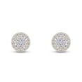 thumbnail image 1 of AFFY 1/4 Carat Round Cut Natural White Diamond Stud Earrings For Women's In 14K Yellow Gold Over Sterling Silver (0.25 Cttw, I2-I3 Clarity), 1 of 4