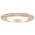 thumbnail image 1 of AFFY 1/4 Carat Round Cut White Natural Diamond Eternity Wedding Band Ring In 14k Solid Rose Gold (0.25 Cttw) Ring Size-6.5, 1 of 1