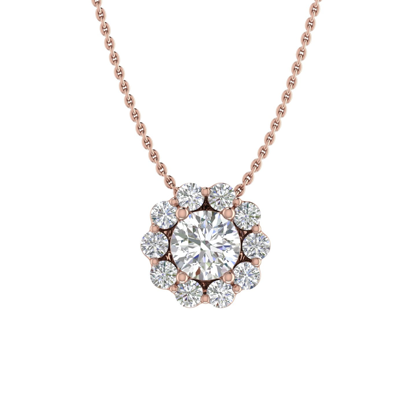 Jabel Diamond Cluster Pendant 3/4CTW – Bella's Fine Jewelers