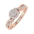 thumbnail image 1 of 1/4 Carat Round Diamond Engagement Ring in 14K Rose Gold (Ring Size 7.5) (SI1-SI2 Clarity), 1 of 4