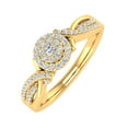thumbnail image 1 of 1/4 Carat Round Diamond Engagement Ring in 14K Yellow Gold (Ring Size 5.75) (I1-I2 Clarity), 1 of 4