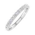 thumbnail image 1 of 1/4 Carat Round Diamond Ladies Wedding Band Ring in 10K White Gold (Ring Size 6.5) (I1-I2 Clarity), 1 of 6