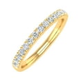 thumbnail image 1 of 1/4 Carat Round Diamond Ladies Wedding Band Ring in 10K Yellow Gold (Ring Size 10) (I1-I2 Clarity), 1 of 5
