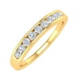 thumbnail image 1 of 1/4 Carat Round Diamond Unisex Wedding Band Ring in 14K Yellow Gold (Ring Size 8.5) (I1-I2 Clarity), 1 of 4