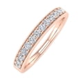 thumbnail image 1 of 1/4 Carat Round Diamond Wedding Band Ring in 14K Rose Gold (Ring Size 9.5) (I1-I2 Clarity), 1 of 4