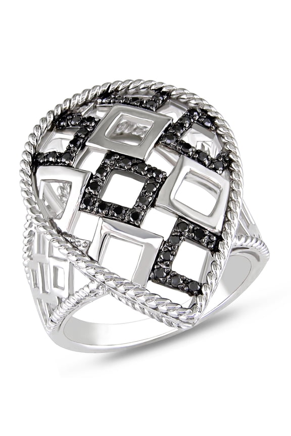 Women's Diamond Sterling Silver Ring
