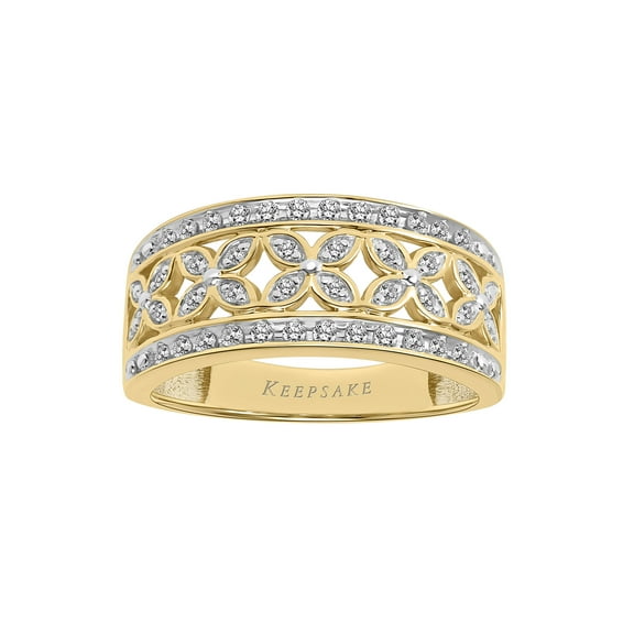 1/4 Carat T.W. Diamond 10KT Yellow Gold "Aurora" Women's Anniversary Band by Keepsake