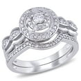 thumbnail image 1 of Everly Women's Diamond 10k White Gold Bridal Set, 1 of 7