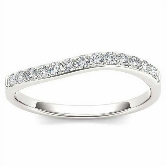 1/4 Carat T.W. Diamond 10kt White Gold Wedding Band