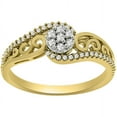 thumbnail image 1 of 1/4 Carat T.W Diamond 10kt Yellow Gold Promise Ring, 1 of 1