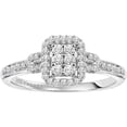 thumbnail image 1 of 1/4 Carat T.W. Diamond "Attraction" Women's Engagement Ring in 10k White Gold by Keepsake, 1 of 2