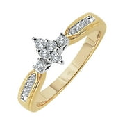 1/4 Carat T.W. Diamond "Lovelight" Women's Engagement Ring in 10k Yellow Gold by Keepsake