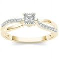 thumbnail image 1 of 1/4 Carat T.W. Diamond Split Shank Classic 10kt Yellow Gold Engagement Ring, 1 of 5