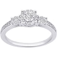thumbnail image 1 of 1/4 Carat T.W. Diamond Sterling Silver 3-Stone Promise Ring, 1 of 4