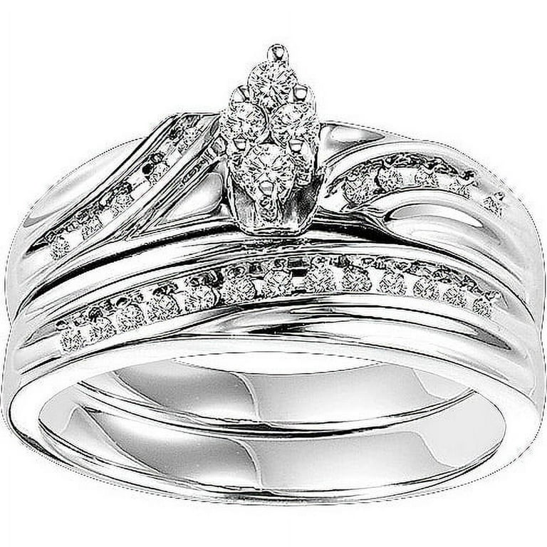 Can real diamonds be set in sale sterling silver