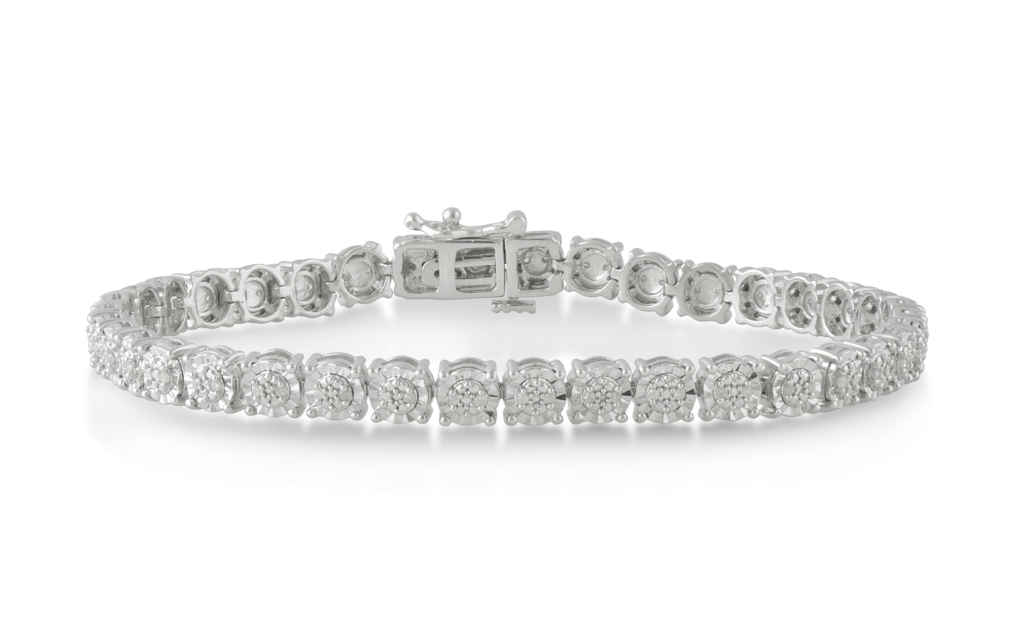 1/4 Carat T.W Diamond Sterling Silver Tennis Bracelet