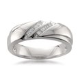 thumbnail image 1 of 1/4 Carat T.W. Double Row Princess Diamond Platinum Men's Wedding Band, 1 of 3