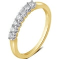 thumbnail image 1 of 1/4 Carat T.W Round Diamond 10K Yellow Gold Diamond 7 Stone Wedding Band, 1 of 1