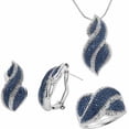 thumbnail image 1 of 1/4 Carat T.W. Round White Diamond Rhodium plated Ring, Earrings and Pendant Set, 18", 1 of 7