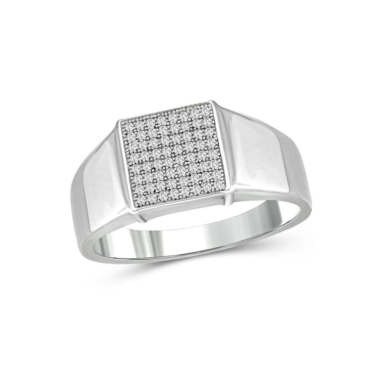 10K White Gold Mens 1/4 CTW Diamond Band 10K White Gold Mens 1/4 CTW Diamond Band