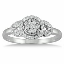 1/4 Carat TW Diamond Ring in 10K White Gold (J-K-L Color, I2-I3 Clarity)