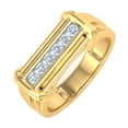 thumbnail image 1 of 1/4 Carat (ctw) Nick Set 6-Stone MensDiamond Wedding Band Ring in 14K Yellow Gold (Ring Size 12.25) (SI1-SI2 Clarity), 1 of 5