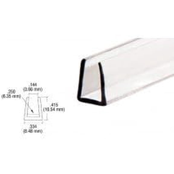 1/4" Clear Plastic Molding - 12 ft long$$Tools & Hardware Other